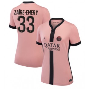 Paris Saint-Germain Warren Zaire-Emery #33 Replika Tredjetrøje Dame 2024-25 Kortærmet